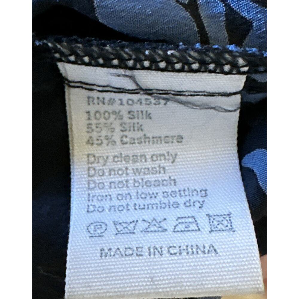 Burning Torch Womens Medium Short Sleeve Silk Cashmere Blend Wrap Dress Coquette - Picture 8 of 9